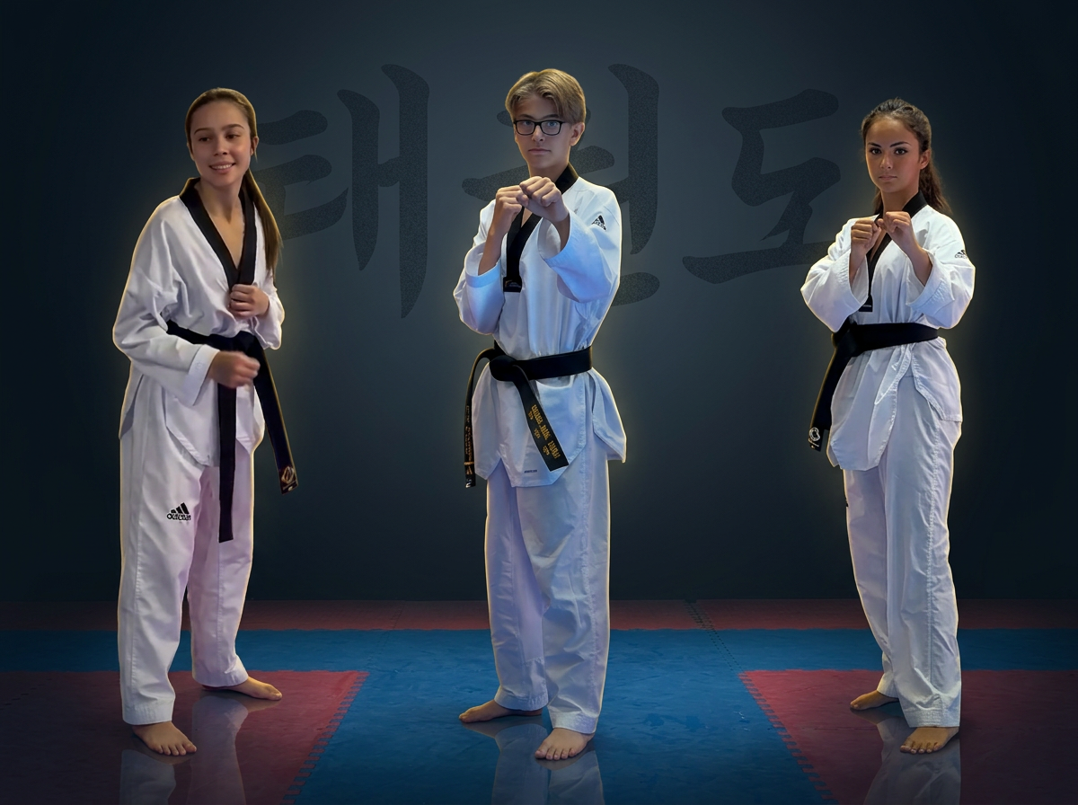 Svartbälten hos JSK Taekwondo i Vasastan